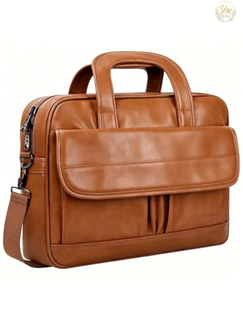 Taygeer Leather Laptop Bag for Men 15.6 Inch Business Briefcase PU Leather